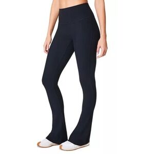 Spanx Dressy Micro Flare Leggings Classic Black Large New With Tags